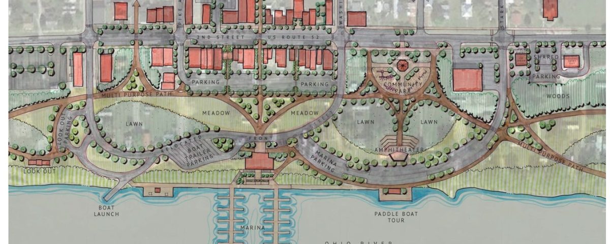 project rendering for Adams County Ohio waterfront