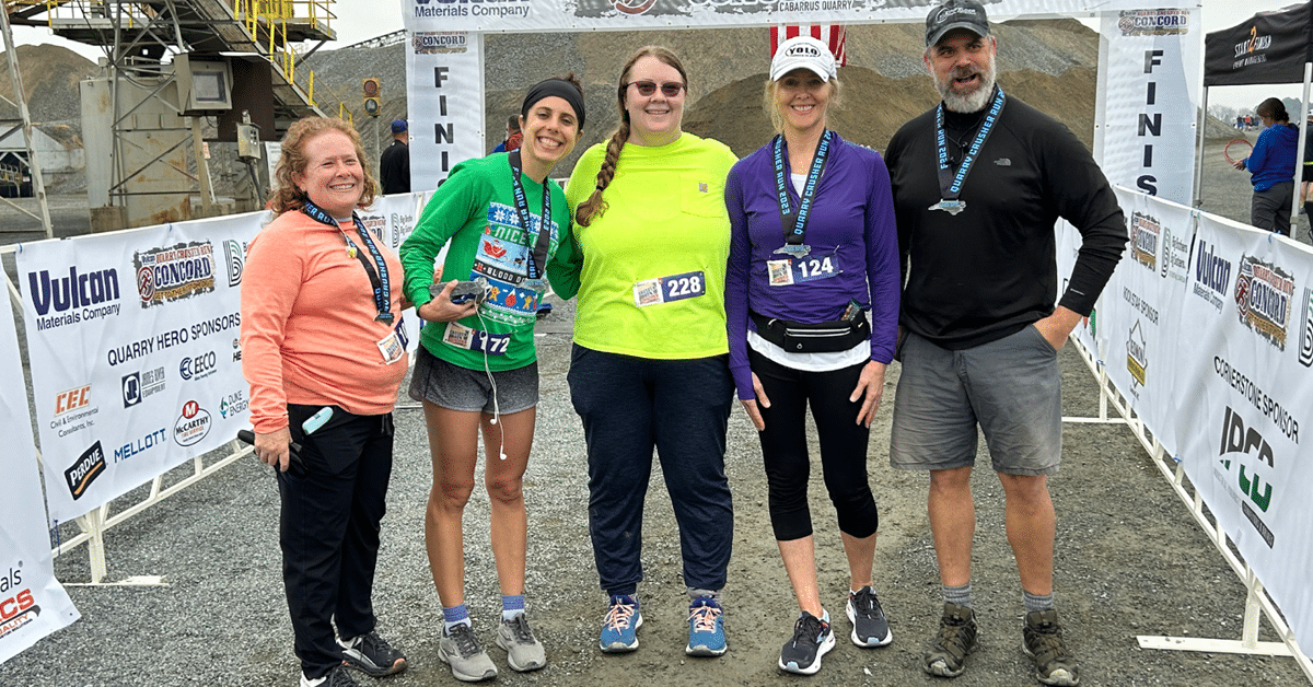 Kleinfelder staff participated in Vulcan’s annual Quarry Crusher Run held in Concord, NC