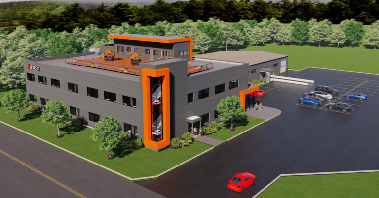 Rendering of DEWESoft headquarters building