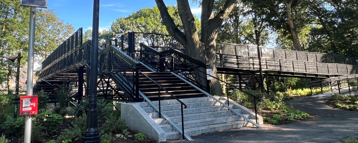 Carlton Street Footbridge Restoration in Brookline Massachusetts