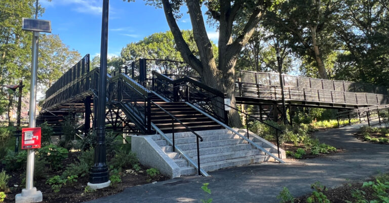 Carlton Street Footbridge Restoration in Brookline Massachusetts