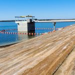 Bois d'Arc Lake with water and blue sky