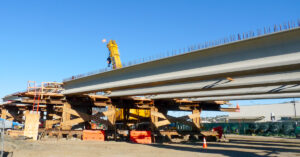 ongoing construction at San Diego Airport with crane and equipment