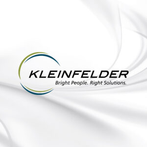 Kleinfelder Logo on marble background