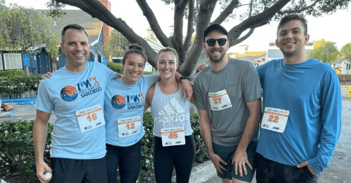 Kleinfelder's SoCal Water team participates in a 5K
