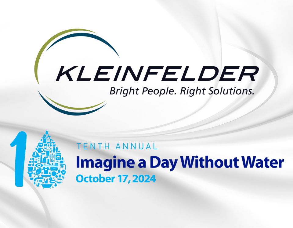 Kleinfelder logo imagine a day without water