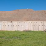 West Davis Corridor project completed test pit with fill soil and green grass