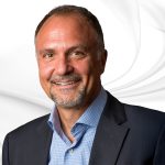 Pascal Hinnen Central Division Director joins Kleinfelder headshot on white marble background