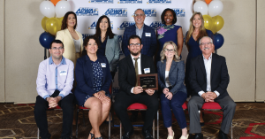 Kleinfelder staff pose with clients and colleagues at the American Public Works Association (APWA) San Diego and Imperial Counties Chapter annual awards program