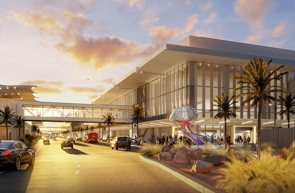 Rendering of the new San Diego International Airport Terminal 1, courtesy of Gensler