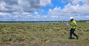 Kleinfelder's Tampa, FL environmental staff conducting fieldwork.