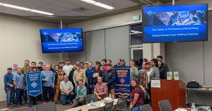 American Welding Society group posing at award ceremony