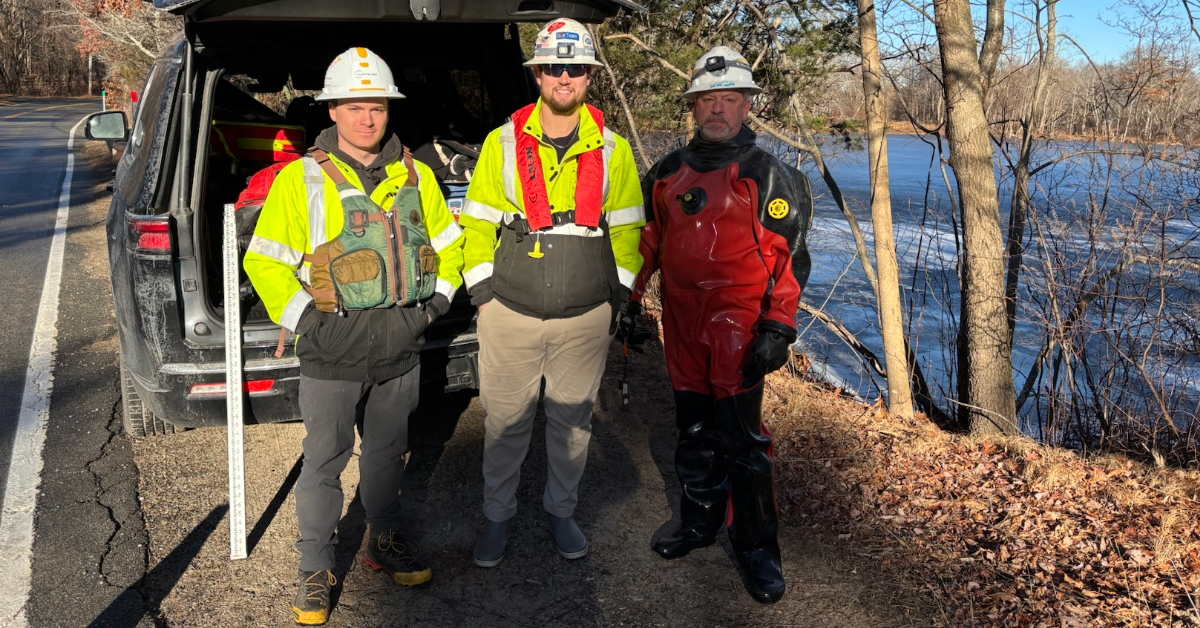Kleinfelder’s Dive Team Supports the Town of Stoughton’s Flood Resilience Efforts