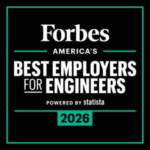 Forbes America's best employers for engineers 2026 badge