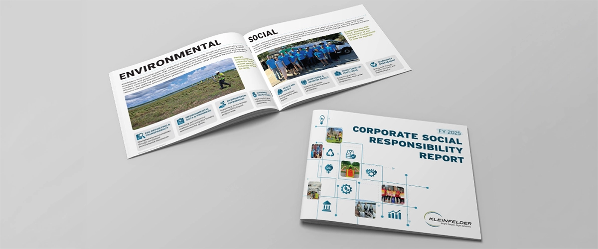 report mockup on gray background